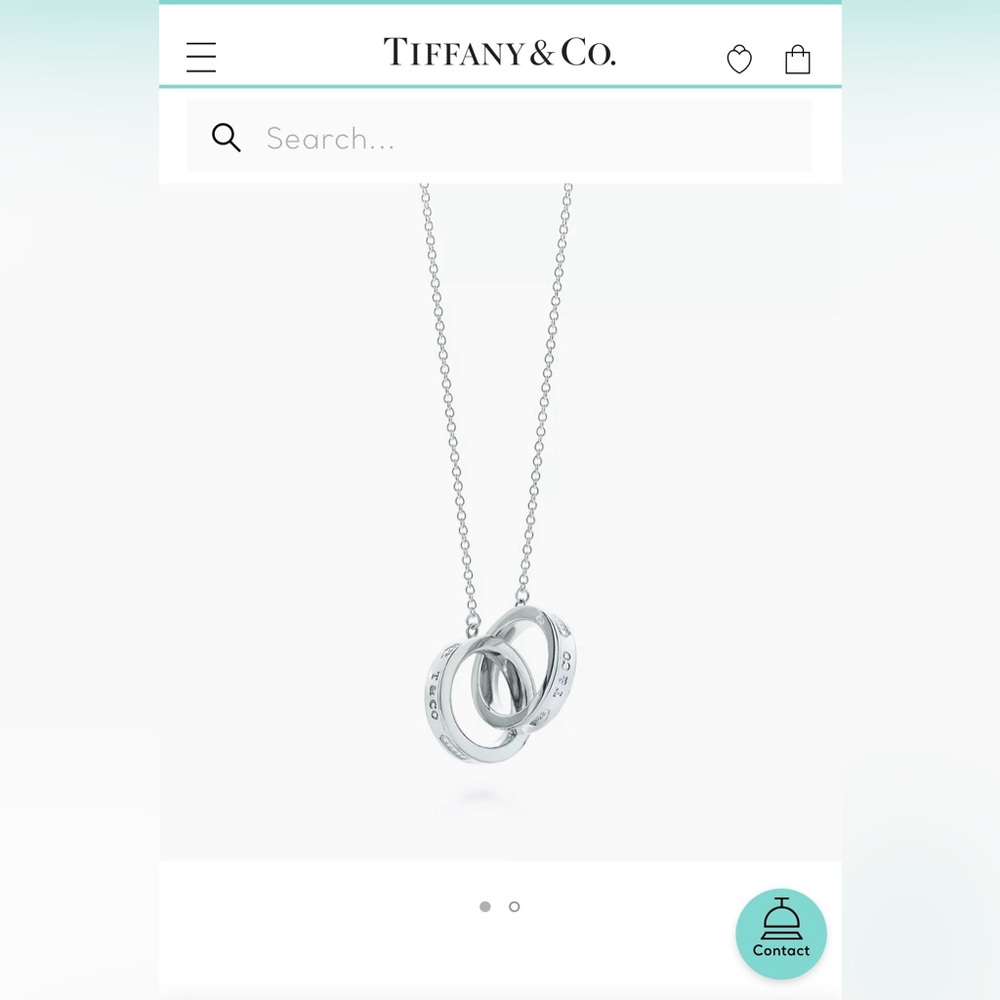 Tiffany Necklace - Interlocking Circles Pendant